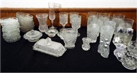 Clear Glass Pieces, Glasses - 1 box