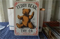 Teddy Bear Toy Co.  Metal Sign