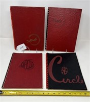 4 Circleville Yearbooks 1943, 1944, 1945, 1946