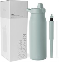 Insulated 34oz Water Bottle - Sea Glass Sage