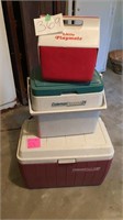 Coleman little playmate coolers lot of 3