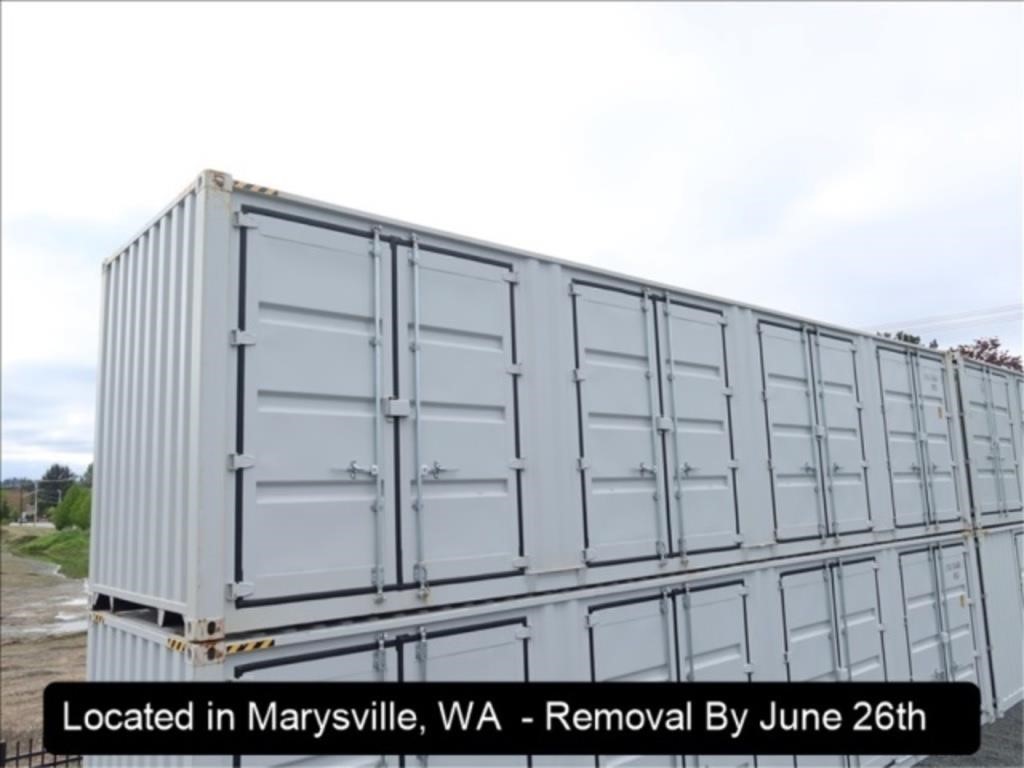 40'X8'x9' 6" HIGH CUBE SHIPPING CONTAINER W/(4)