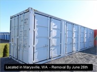 40'X8'X9' 6" HIGH CUBE SHIPPING CONTAINER W/(4)