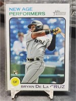 Bryan De La Cruz 2022 Topps Heritage New Age Perfo