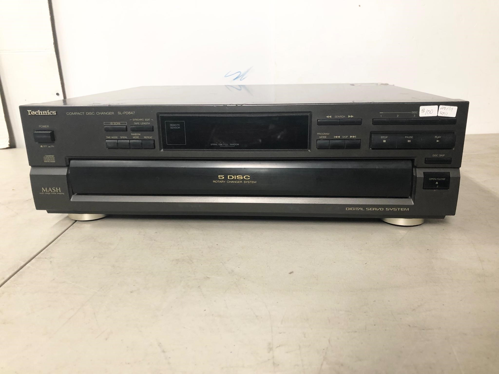 Technics SL-PD847 5 Disc Rotary CD Changer System