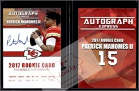 Patrick Mahomes 2017 Autograph Express rookie card