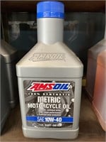 2 quarts Amsoil 10 W 40 motorcycle oil