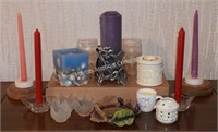(S4) Lot of Candles & Candle Holders