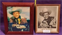 2 FRAMED ROY ROGERS PICTURES