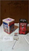 BOB GIBSON STATUE (UNOPENED) & METAL CRACKER JACK