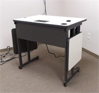 Stand Up Desk with side shelves
