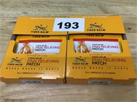 12pk Tiger Balm Pain Relieving Patches lot of 2