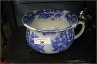 ANTIQUE CHAMBER POT FLOW BLUE MADE IN ENGLAND