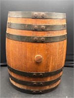 11.5” tall Wooden Barrel Keg