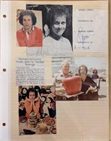 Richard Simmons Photo Album Page w/ signature cut