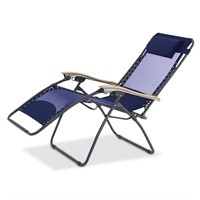 New Navy The Extra Wide Zero Gravity Mesh Lounge