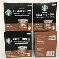 32 CANS STARBUCKS GROUND COFFEE MEDIUM ROAST BB