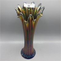Nwood 10.75" blue Thin Rib vase