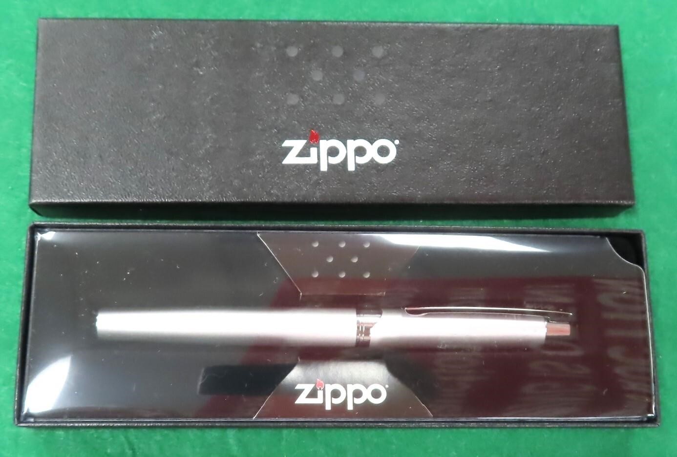UNUSED ZIPPO Brushed Chrome Rollerball Pen