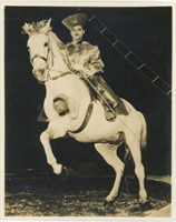 8x10 Man performing with horse