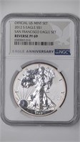 2012-S ASE Silver Eagle NGC Reverse PF69