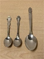 2 Sterling Coffee Spoons (1 large ‘Ontario