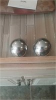 2 silver chiming balls