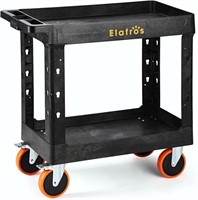 Elafros Heavy Duty Plastic Utility Cart 34 X 17