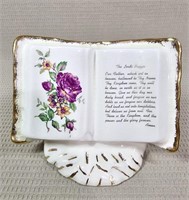 "The Lord's Prayer" Ceramic Open Bible