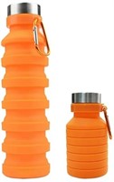 Collapsible Silicone Sports Water Bottle-550ml