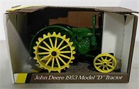 Die Cast John Deere 1953 Model D toy tractor