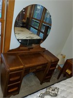 WATERFALL DRESSER WITH MIRROR