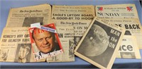 Vtg. Newspapers Incl. Space Travel, Kennedy, etc.