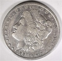 1891-CC MORGAN DOLLAR FINE CLEANED