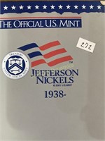 Jefferson Nickels Collection; 216 Coins