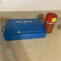 FIRST AID KID AND THERMOS