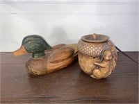 Wooden Duck and Squirrel Wax Warmer