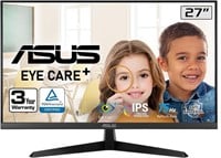 ASUS VY279HE 27” Eye Care Monitor, 1080P Full HD,S