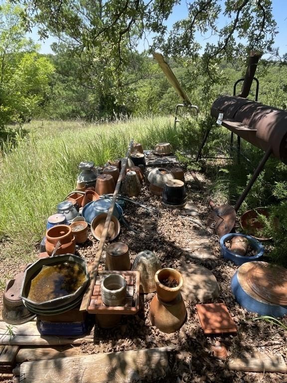 Group of clay planters