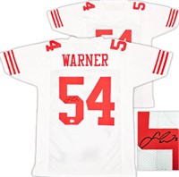 49ers Fred Warner Autographed Jersey Beckett BAS