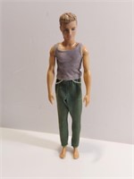 Ken Doll In Green Fatigues And Wife Beater.