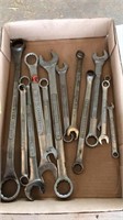 FLAT OF STANDARD CRAFTSMAN WRENCHES