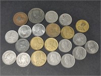 Thailand 5 Satang 1 Baht Currency Coins