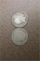 Lot of 2 Barber half dollar