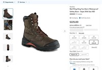WFF8927  Red Wing King Toe Safety Boot, 10