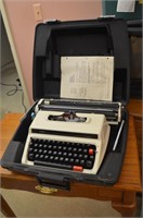 Sears Typewriter in Hard Shell Case