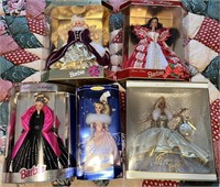 5pc NIB Collector Barbies