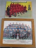 Toronto & Detroit Hockey Prints 1950-60s NHL Teams