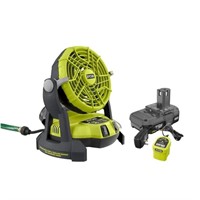 ONE+ 18V Portable Bucket Top Misting Fan Kit with