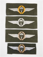 (4) GERMAN AIRBORNE PARACHUTE WING PATCH